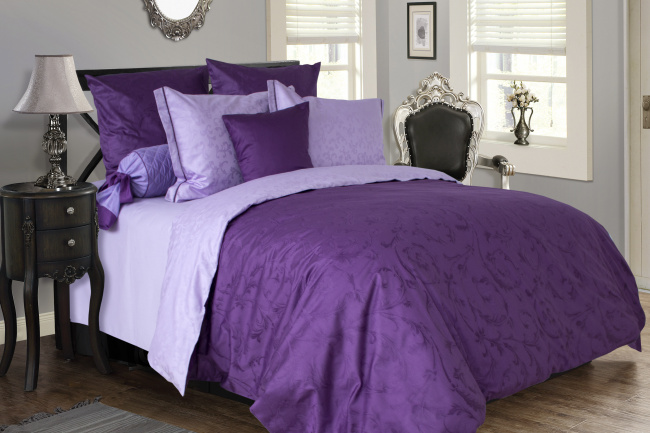 Фиолетовое постельное белье